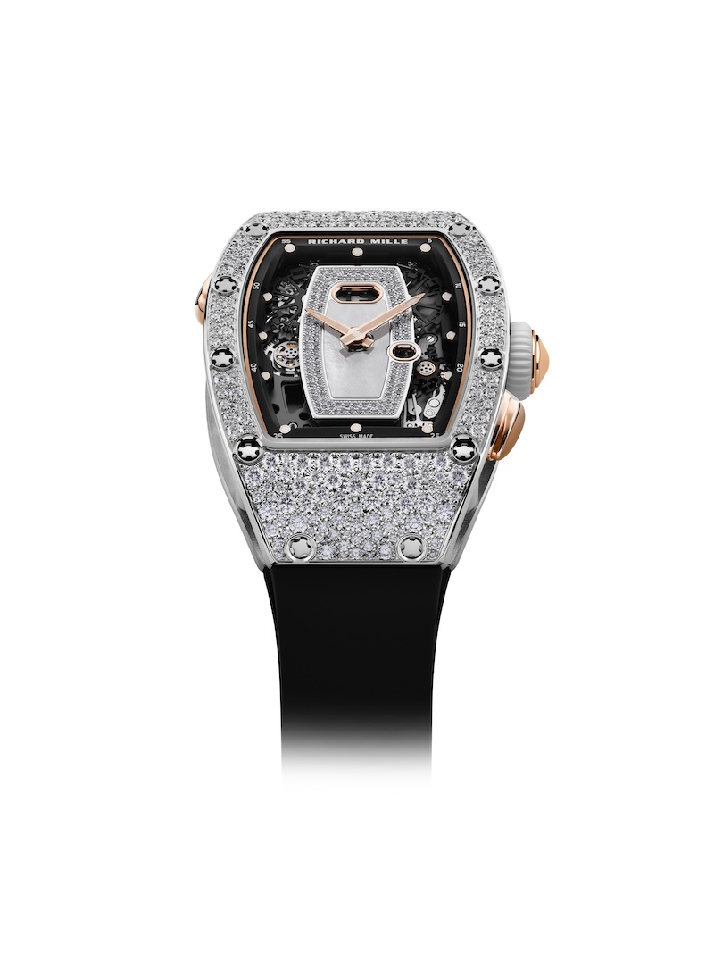 rm 037 white gold snow set mop dial 6 h wb